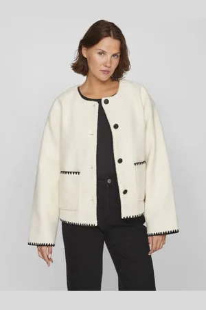 VILA VIKAYA L/S SHORT TEDDY JACKET