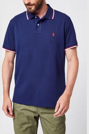 Ralph Lauren Polo coupe ajustée en piqué 710842621