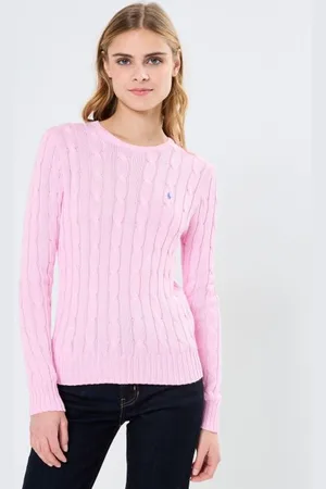 Ralph Lauren Pull torsadé à col rond en coton