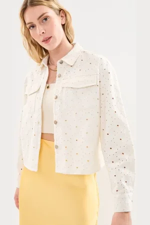 VILA Viemilia Emb Anglaise Denim Jacket