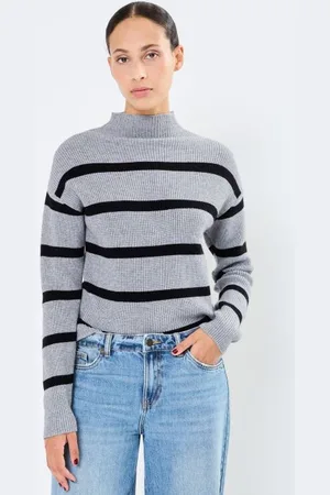 VILA Viril Mockneck L/S Knit Rib Top 2- Noos