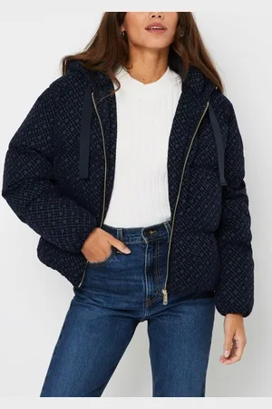 Tommy Hilfiger Flock Puffer Hooded Down Jacket