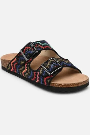 Colors of California Sandales en raphia avec boucles HC.BIO308