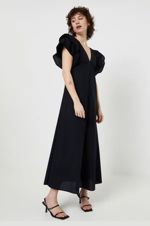 Tommy Hilfiger Co Sateen Frill Dress Slvls