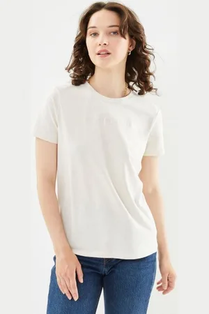 Tommy Hilfiger Reg Frosted Corp Logo C-Neck SS
