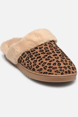 Isotoner Mule Cuir et Fourrure