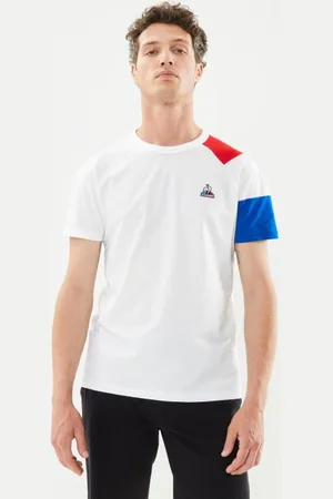 Le Coq Sportif BAT Tee SS N°1 M N.O.W - Bleu Electro - Rouge Electro