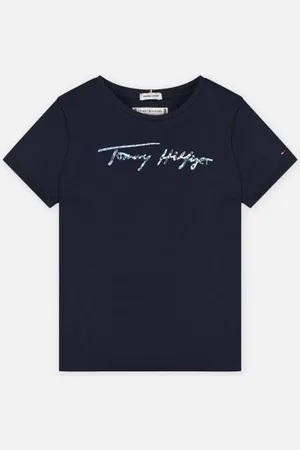 Tommy Hilfiger Script Print Tee Short Sleeve
