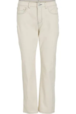 VILA Vialice Rw Straight 7/8 Stitch Jeans/R