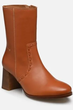 Vanessa Bruno Bottines Seventies Talon 70Mm En Cuir Lisse