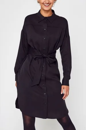 SELECTED Slfmerisa-Tonia Ls Short Shirt Dress B