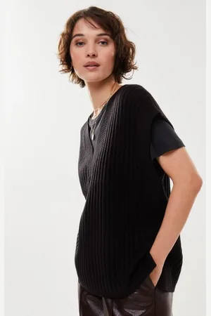 VILA Vimalje V-Neck S/L Oversize Knit Vest