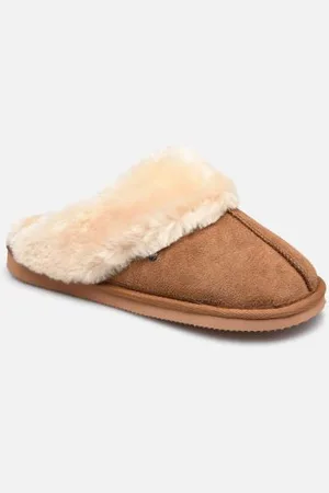Isotoner Mule Eva – Cuir Et Fourrure W