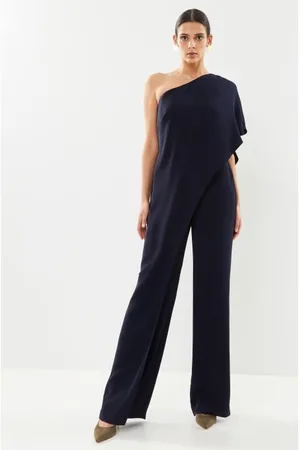 Ralph Lauren Combinaison asymétrique cape georgette