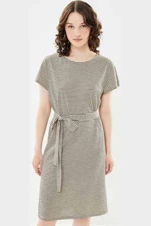 SELECTED Slfivy Ss Bat Sleeve Knee Dress Stri M