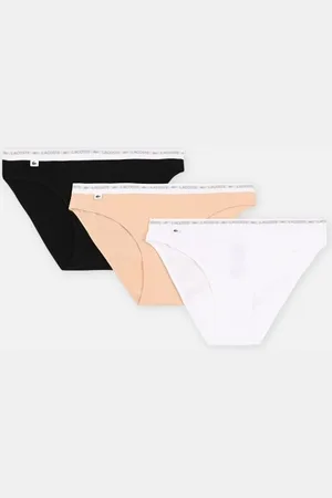 Lacoste Lot de 3 culottes en coton stretch