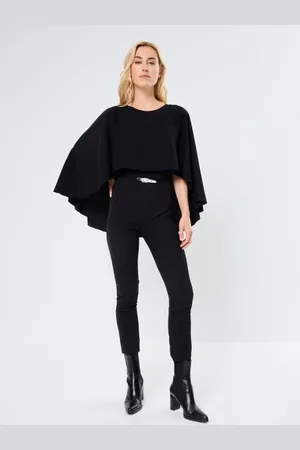 Ralph Lauren Combinaison cape ceinturée en georgette