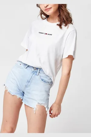 Tommy Hilfiger Tjw Bxy Crop Linear Logo Tee