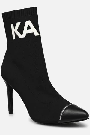 Karl Lagerfeld Pandara Hi Knit Collar Ankle