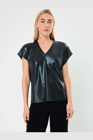 VILA VISAINA V-NECK CAPSLEEVE T-SHIRT/C29