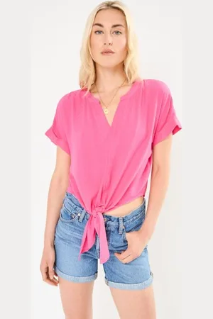 VERO MODA Vmgabbi Ss Cropped Tie Top Wvn Ga