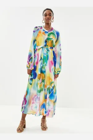 Essentiel Antwerp Dazzling Belted Maxi Dress