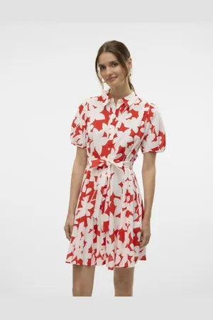 VERO MODA VMDICTHE 2/4 SHORT VOLUME DRESS WVN GA