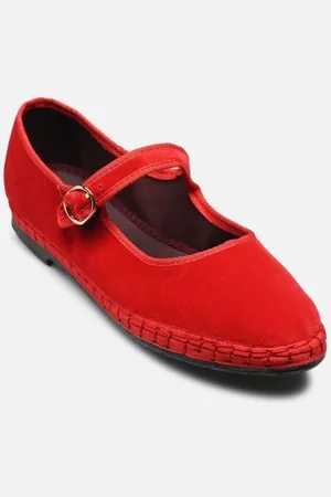 Flabelus Mary Jane Velvet