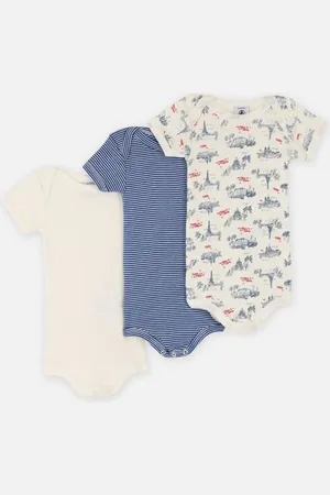 Petit Bateau 3 Bodies Us MC A0CXE00