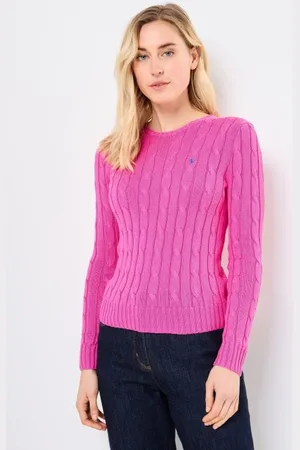 Ralph Lauren Pull torsadé à col rond en coton