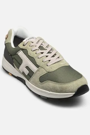 Faguo OLIVE BASKETS SYN WOVEN SUEDE