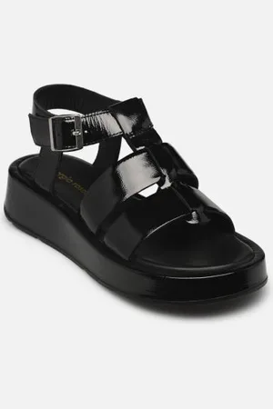 Georgia Rose Marico - sandales - Cuir Vernis plissé