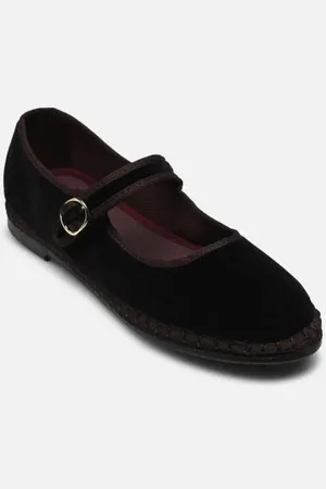 Flabelus Mary Jane Velvet