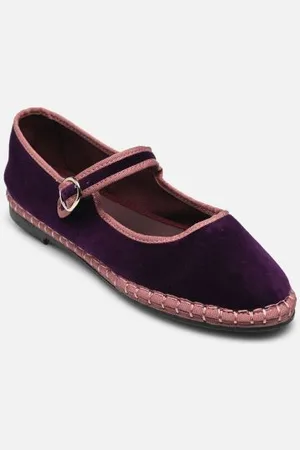 Flabelus Mary Jane Velvet