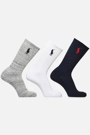 Ralph Lauren Big Pny 3Pk-Crew Sock-3 Pack