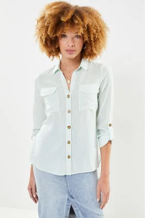 VERO MODA Vmbumpy L/S Shirt New Wvn Ga Noos