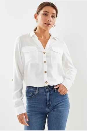 VERO MODA Vmbumpy L/S Shirt New Wvn Ga Noos