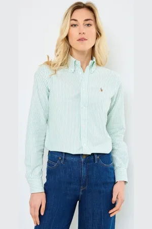 Ralph Lauren Ls Brkn St-Long Sleeve-Button Front Shirt