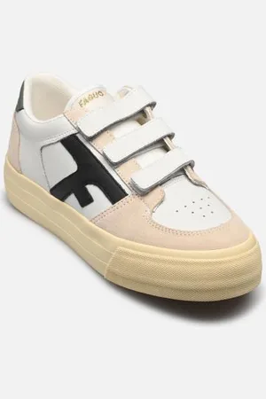 Faguo WALNUT PLATFORM VELCRO LEATHER SUEDE
