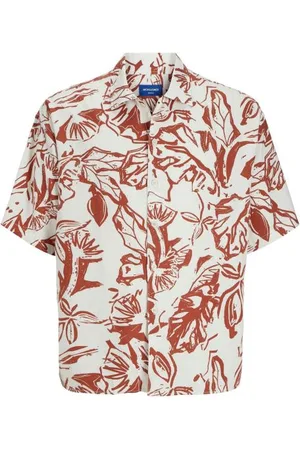 JACK & JONES JORPAROS AOP OVERSIZED SHIRT SS