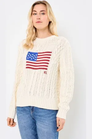 Ralph Lauren Aran Flg Po-Long Sleeve-Pullover