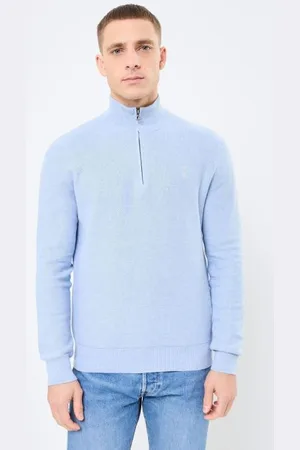 Ralph Lauren Pull demi-zippé en coton piqué 710932304
