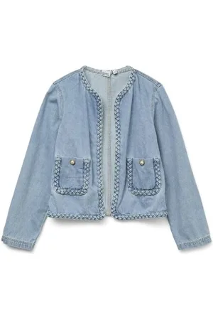 VERO MODA VMHENRIETTE LS BRAIDED DENIM JACKET LCS