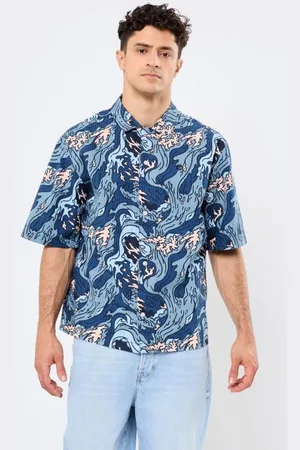 Timberland Seersucker Graphic Resort Shirt