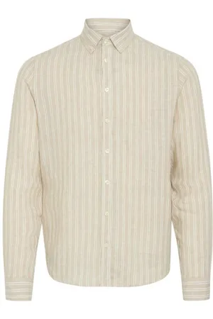 Casual Friday CFDALLAS LS BD striped 100% linen shirt