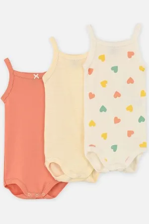 Petit Bateau 3 Bodies A Bretelles A0CXM00