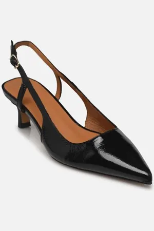 Rivecour Slingback n°412 - Cuir vernis - Noir
