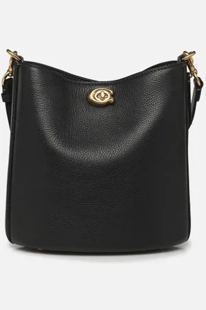 Coach Polished Pebble Leather Willow Soft Bucket Bag 19