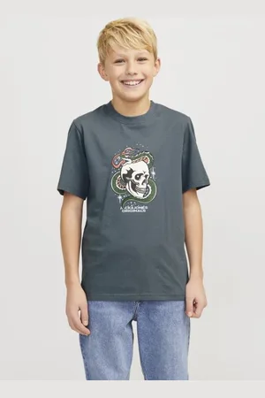 JACK & JONES Joranatomy Skull Tee Ss Crew Neck Sn Jnr 12274892