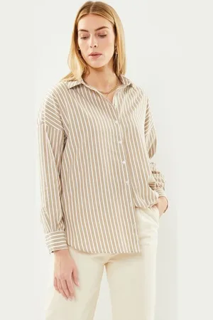 SELECTED Slfemma-Sanni Ls Striped Shirt Noos
